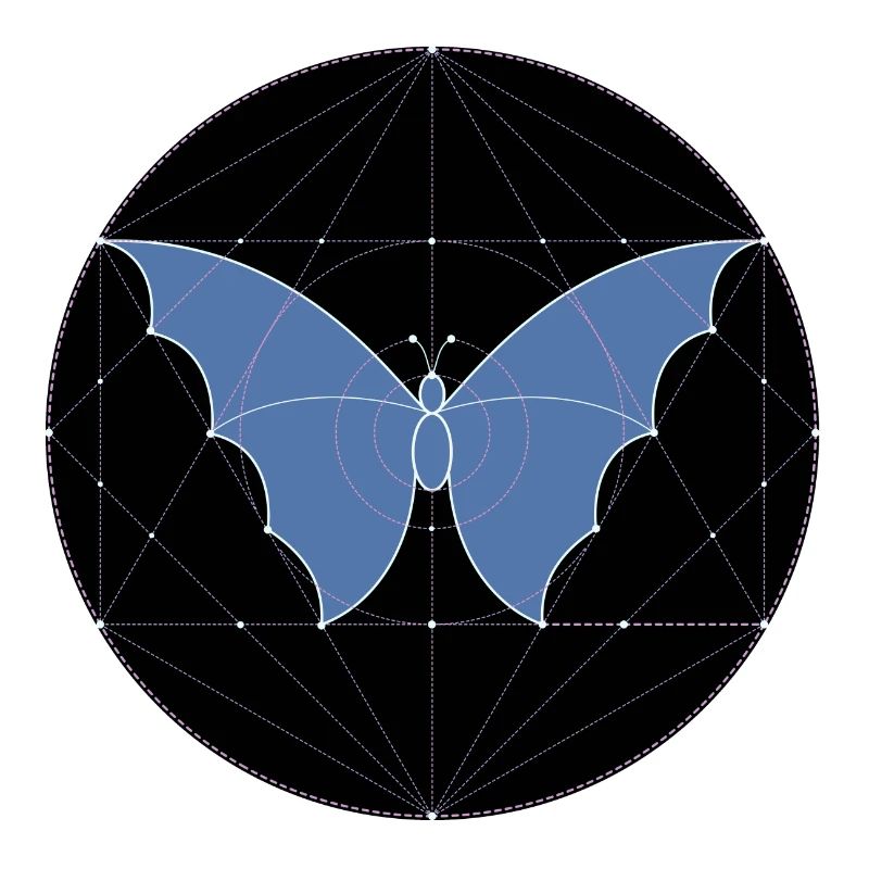 Heilige Geometrie Schmetterling