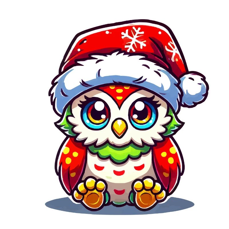 Eule Weihnachten