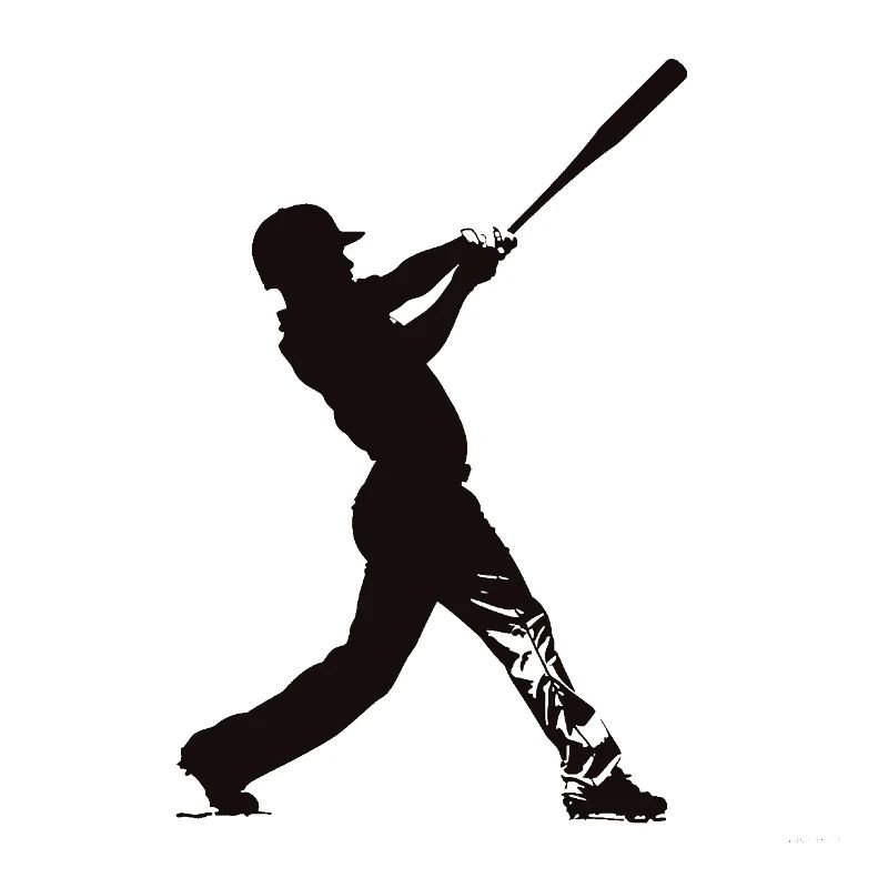Baseballspieler schwarz weiß