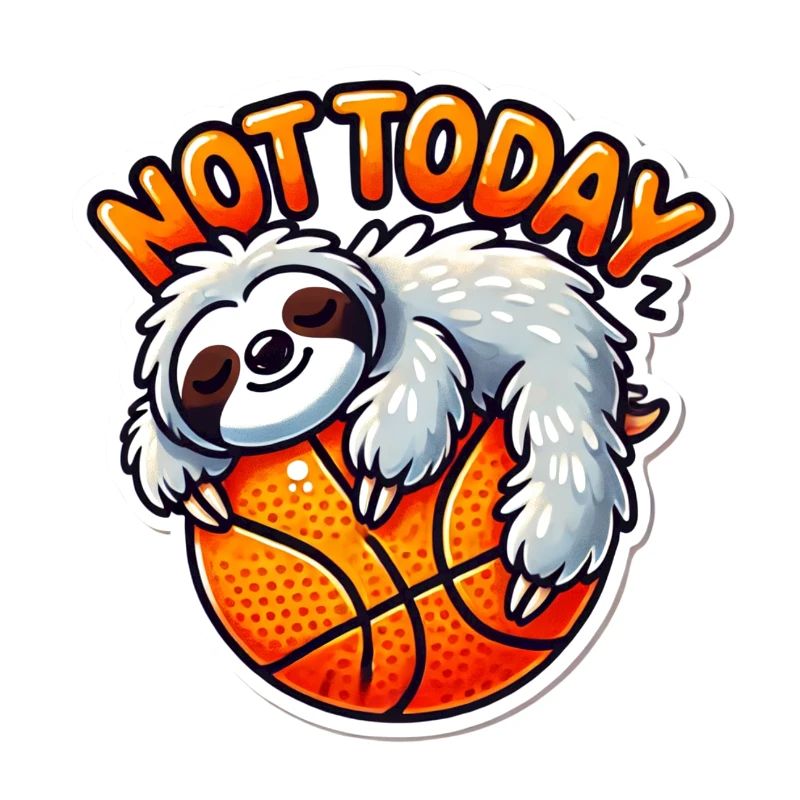 Basketball mit Faultier