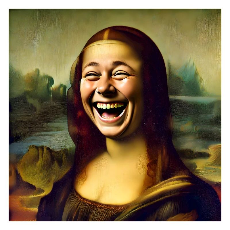 Mona Lisa lacht