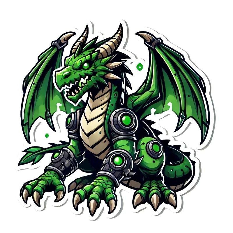 Cybernetic Green Dragon