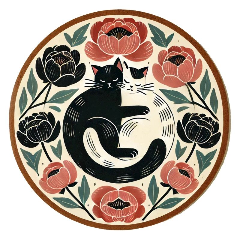 Schwarz-weiße Katze