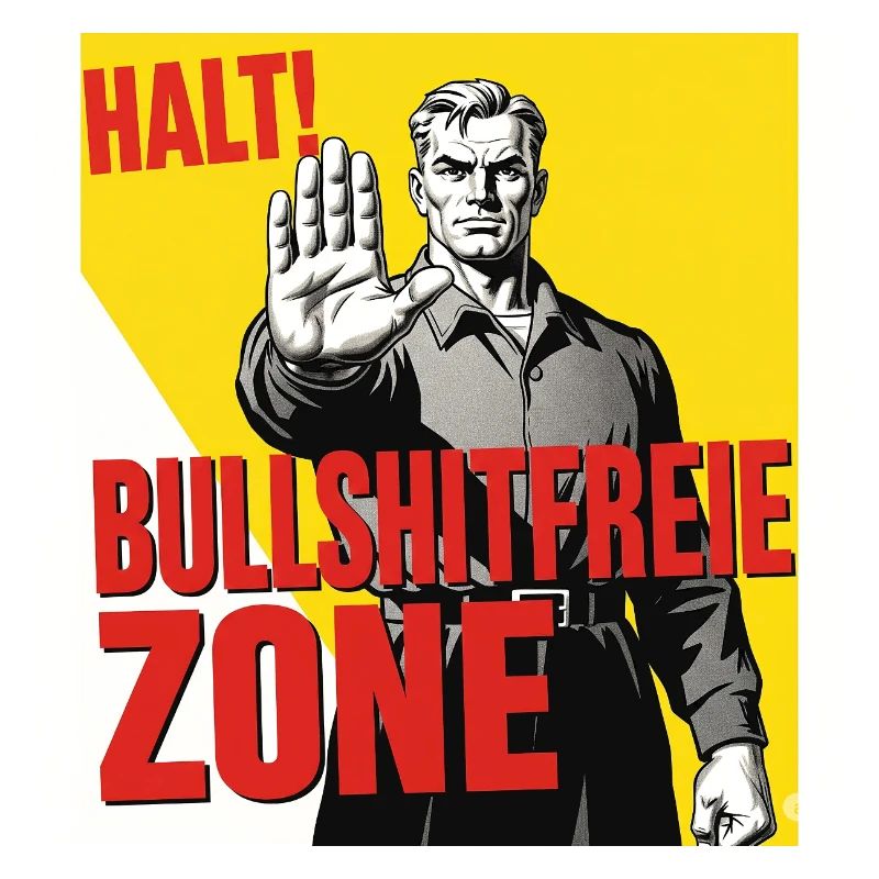 Halt! Bullshitfreie Zone
