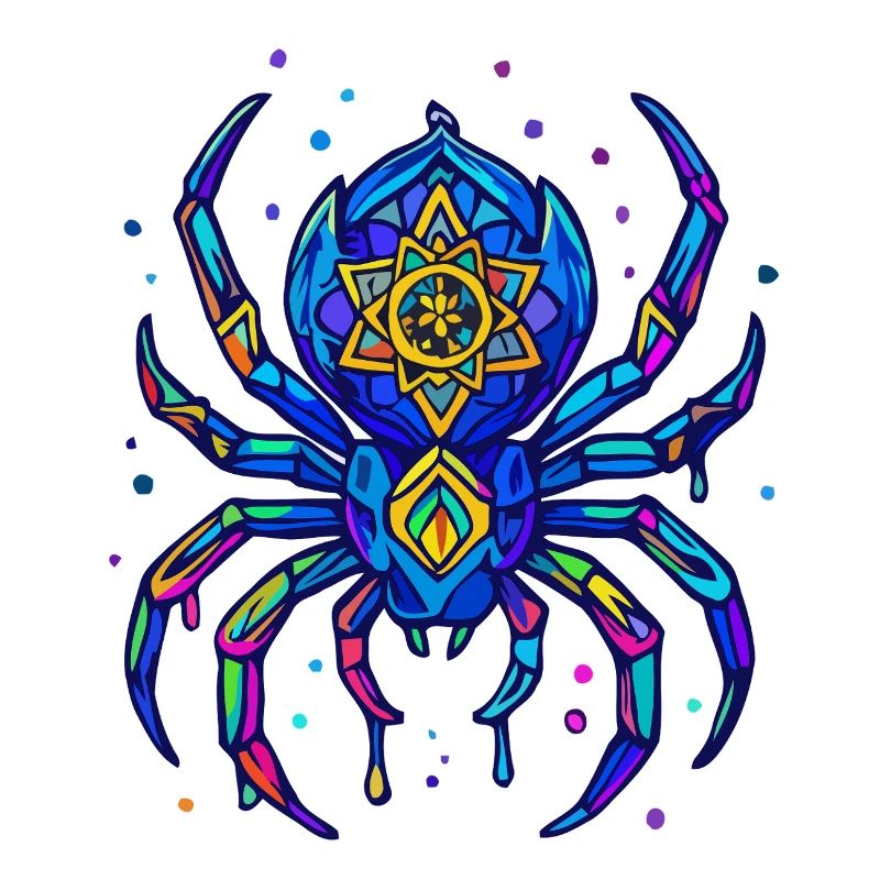 Neon Spinne