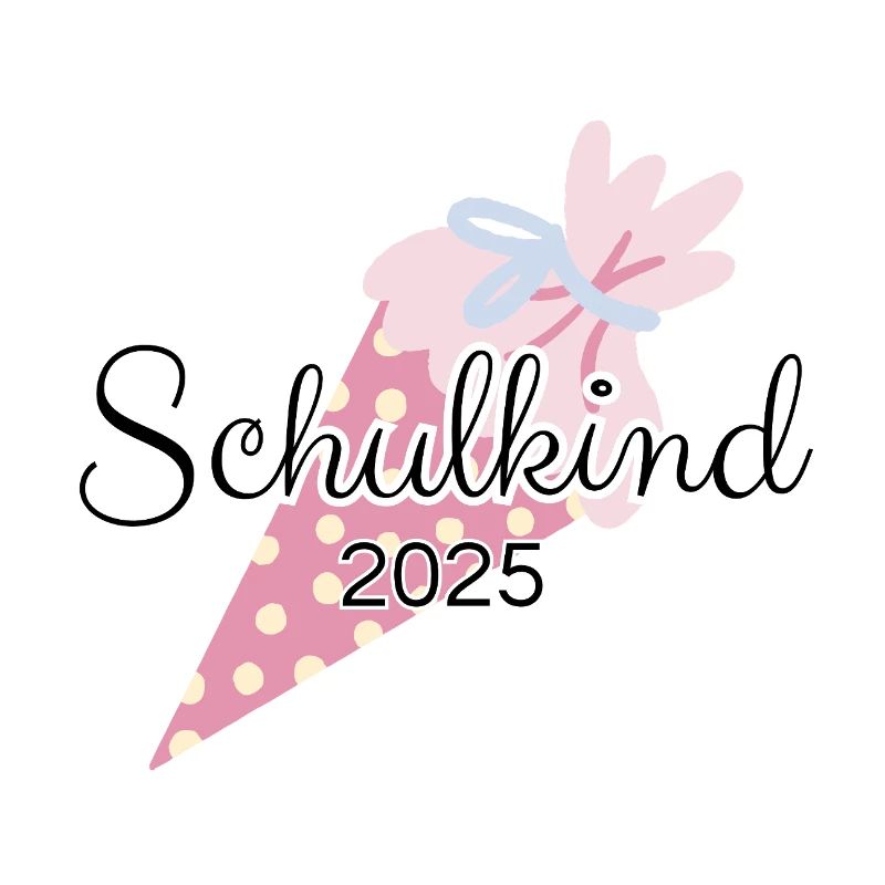 Schulkind Schultüte Rosa