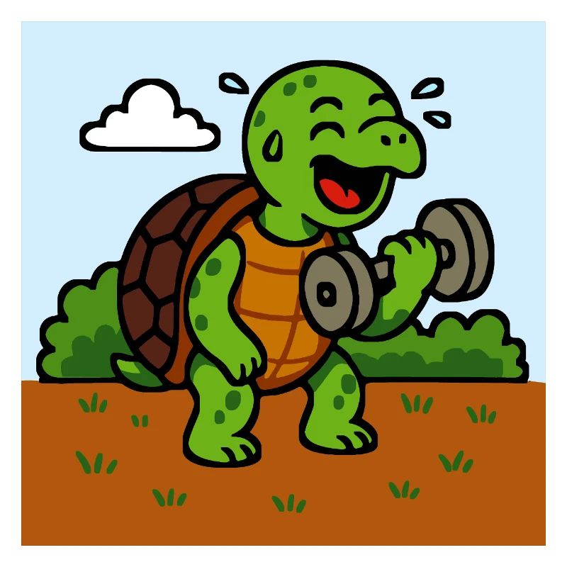 Lustige Schildkröte Comic