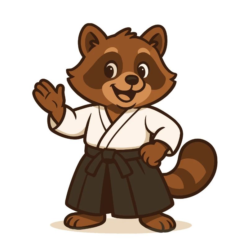 Tanuki – junges Aikido-Maskottchen