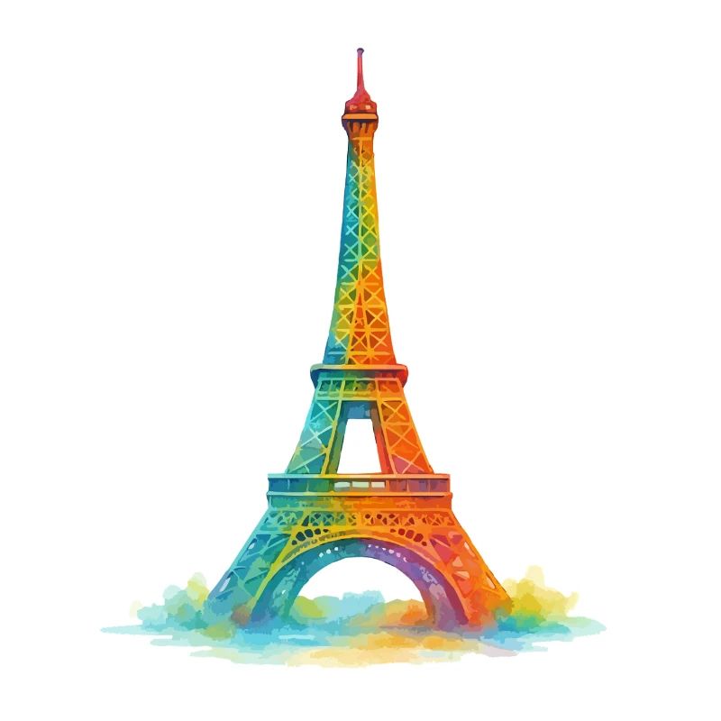 eiffelturm paris aquarell
