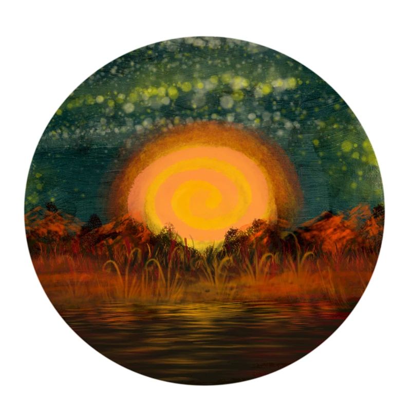 Sonnenkreis am Wasser