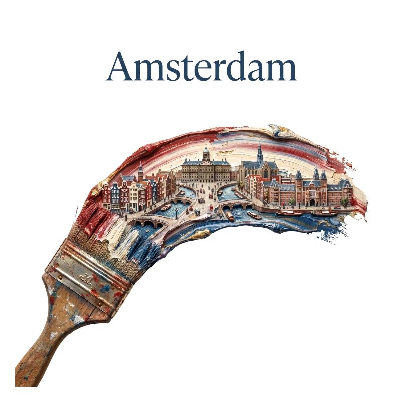 Amsterdam Pinselstreifen Stadtbild