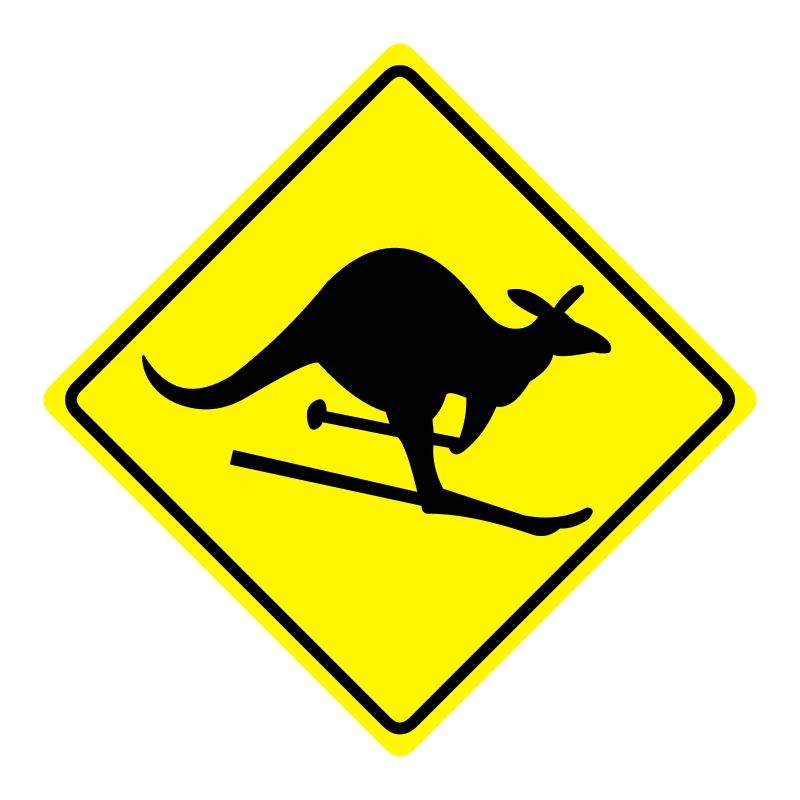 Verkehrsschild Känguru