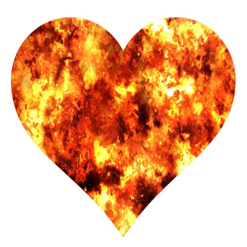 herz aus feuer