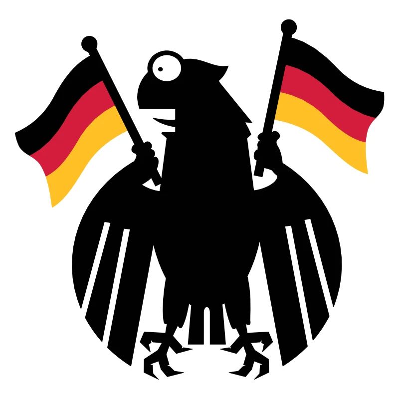 Heraldic Eagle Cartoon / German Eagle Cartoon (3c)