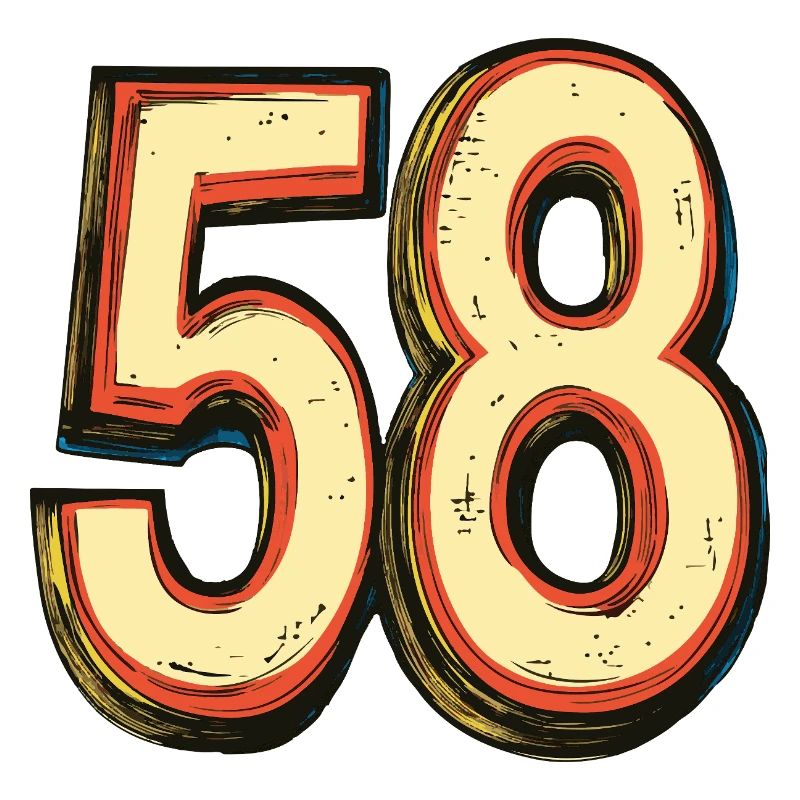 58 Zahl Comic