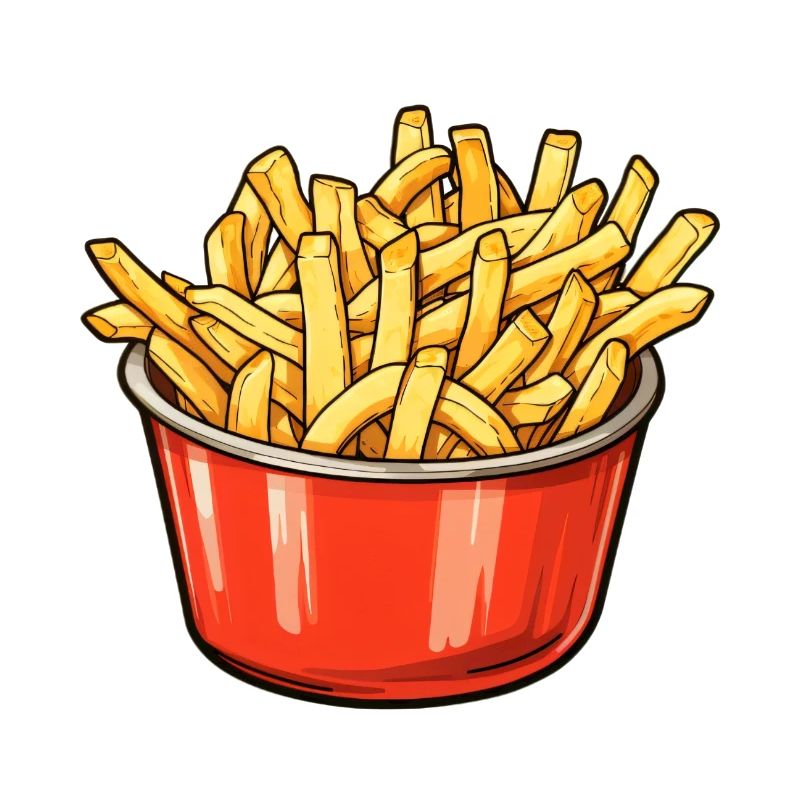 Pommes Frites Schüssel
