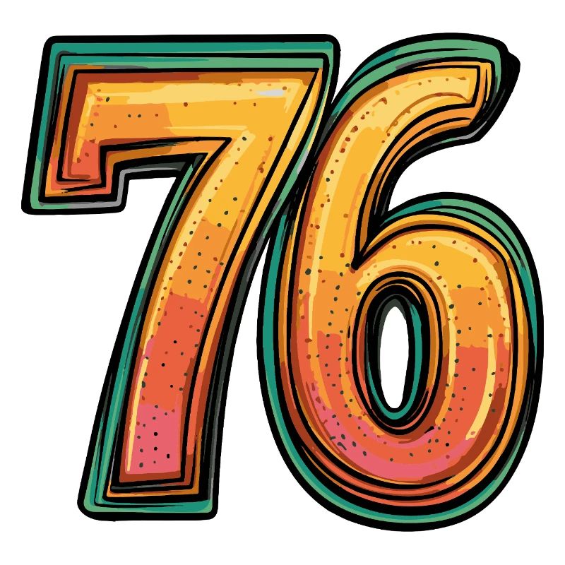 76 Zahl Comic