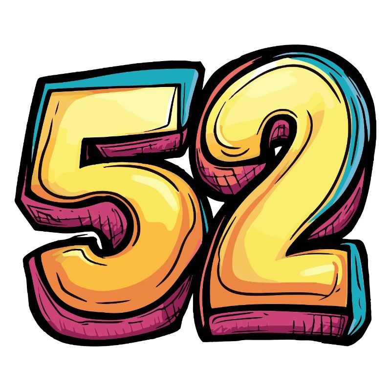 52 Zahl Comic