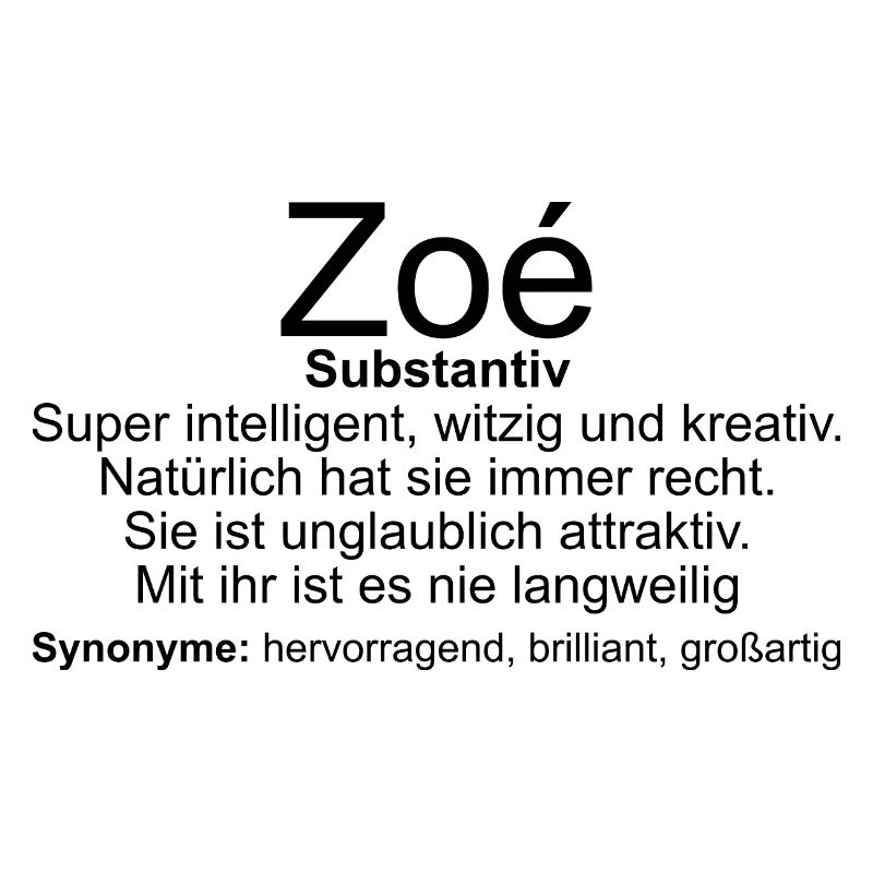Name Definition Zoé