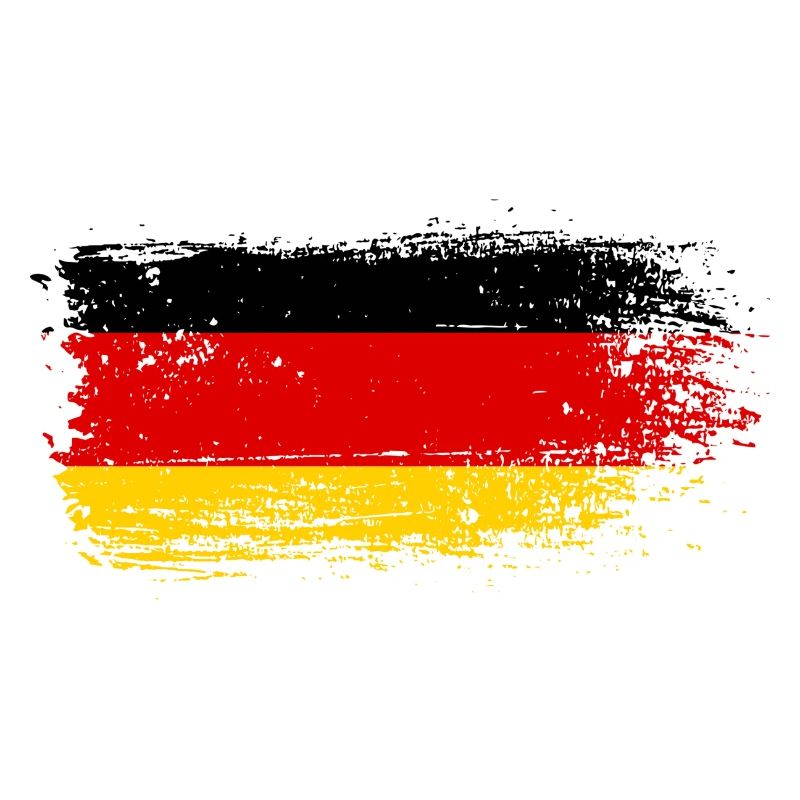 Pinselstrich Deutsche Flagge