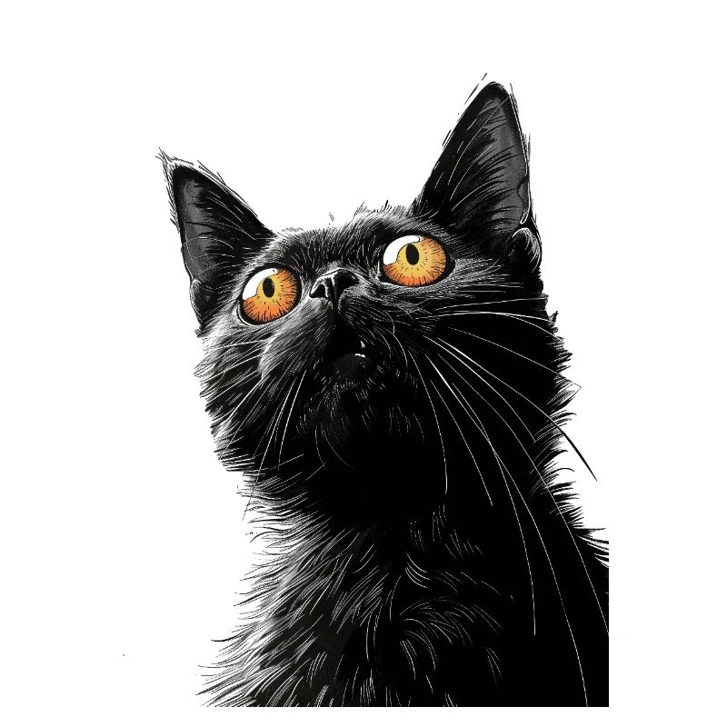 Schwarze Katze Peter