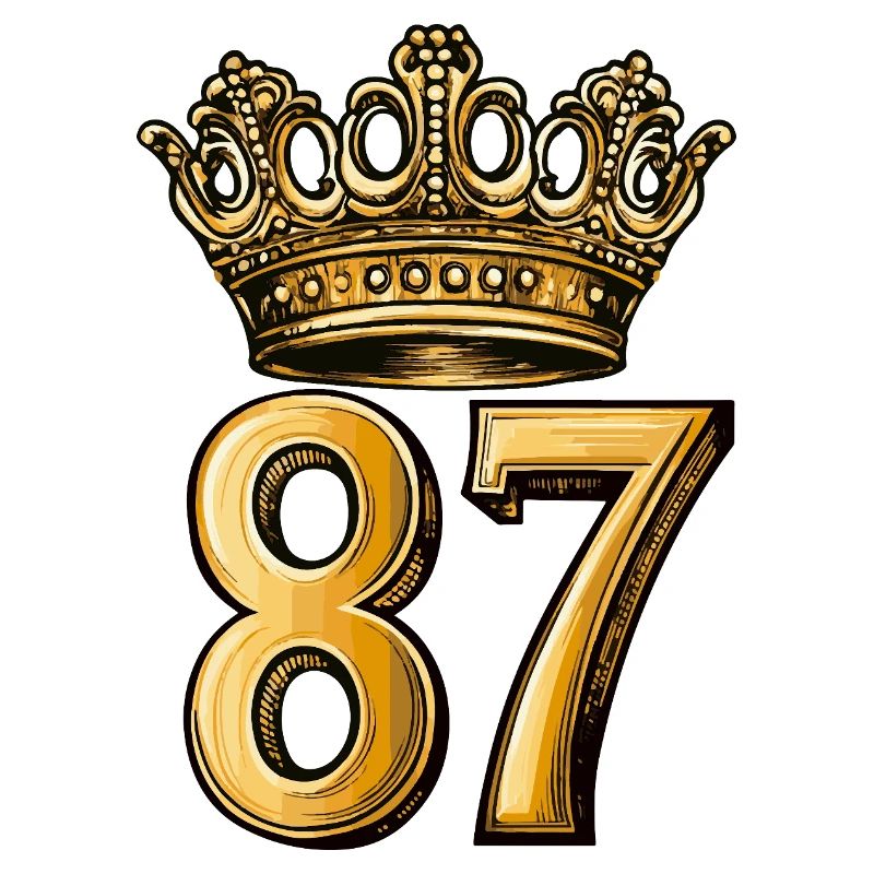 87 Zahl Krone