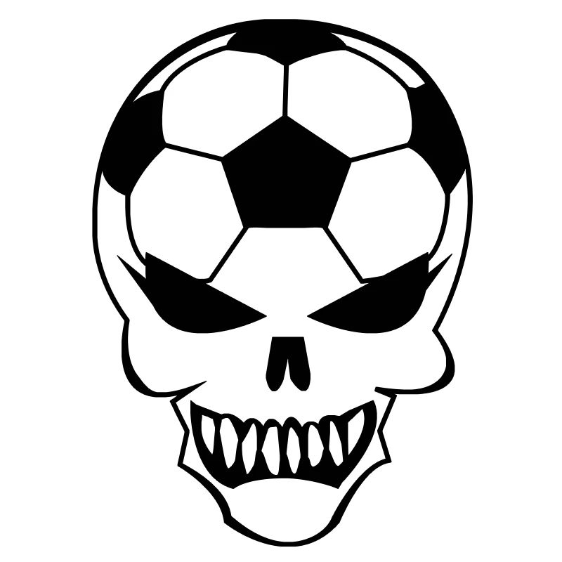 Fußball-Totenkopf