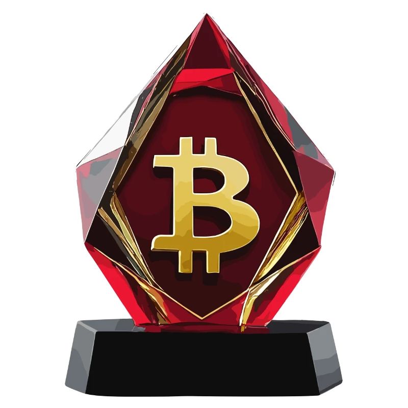 Bitcoin Kristall Logo Design