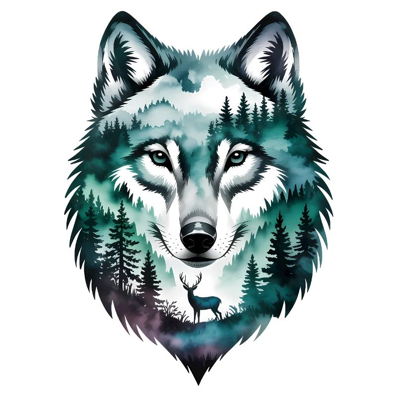 Wolf-Silhouette – Motivations-Wolf-Logo