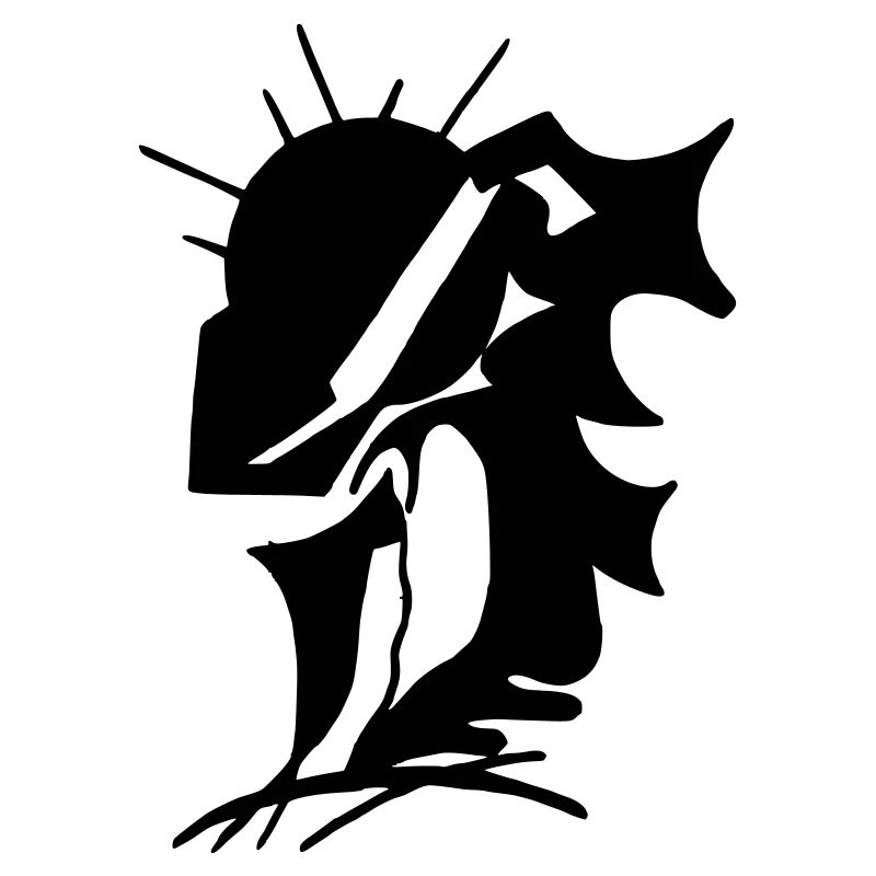 Schwarze Stille Minimaldesign