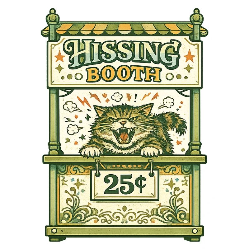Hissing Booth Katzenschilder