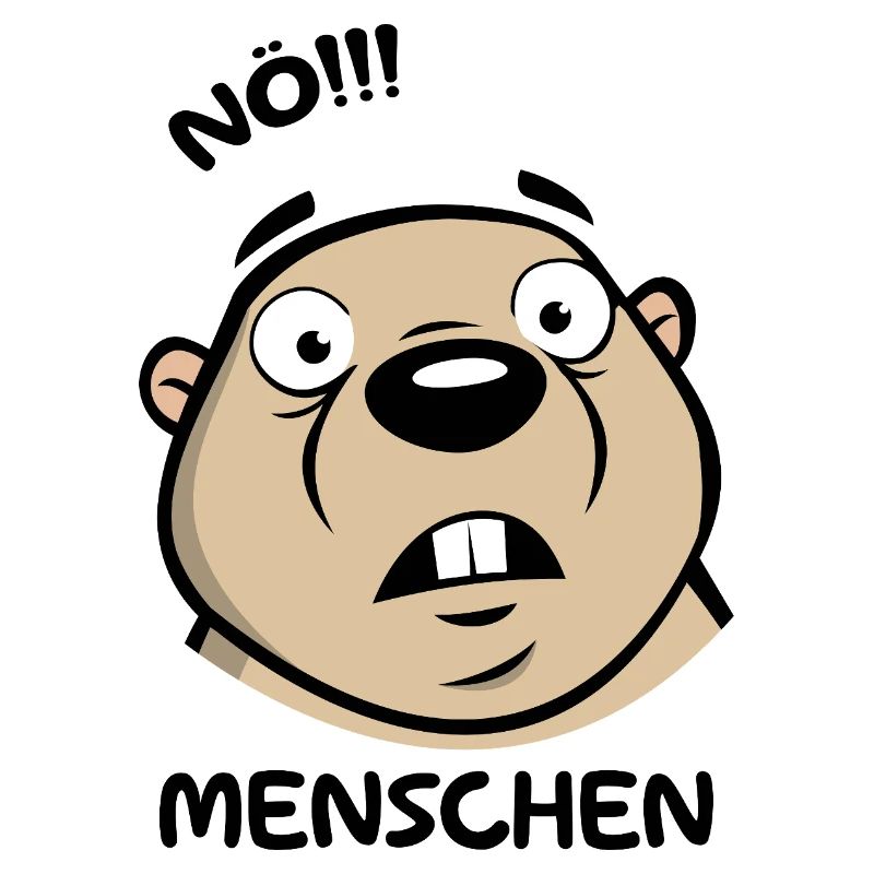 Lustiges Murmeltier Nö Menschen