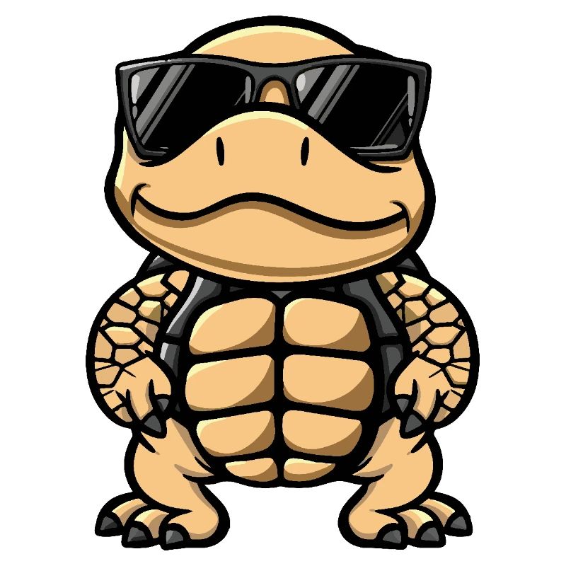 Schildkröte Cool Comic