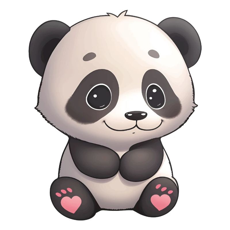 Total niedliches Panda-Bärchen