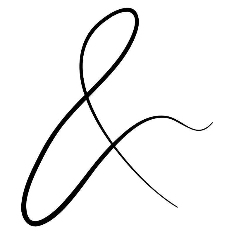 and characters in cursive script
