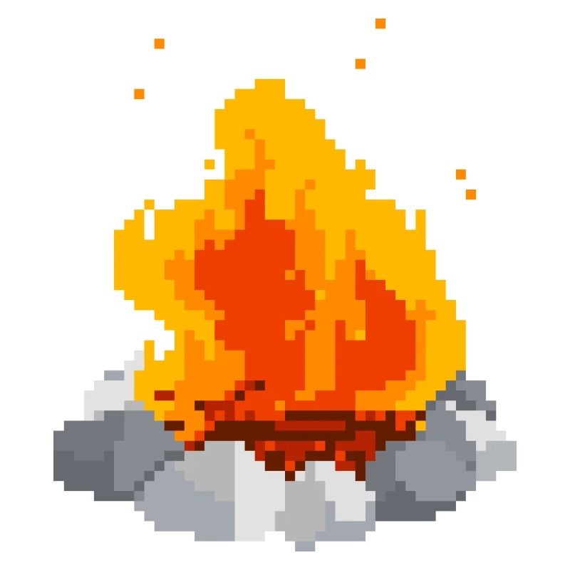 Pixel Feuer pixel fire