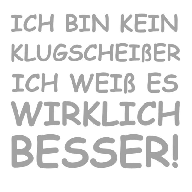 Lustiger Klugscheißer Spruch