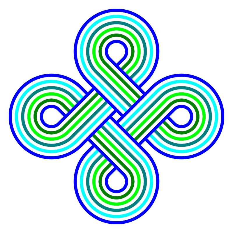 Infinite Circles Vortex Pattern Colorful