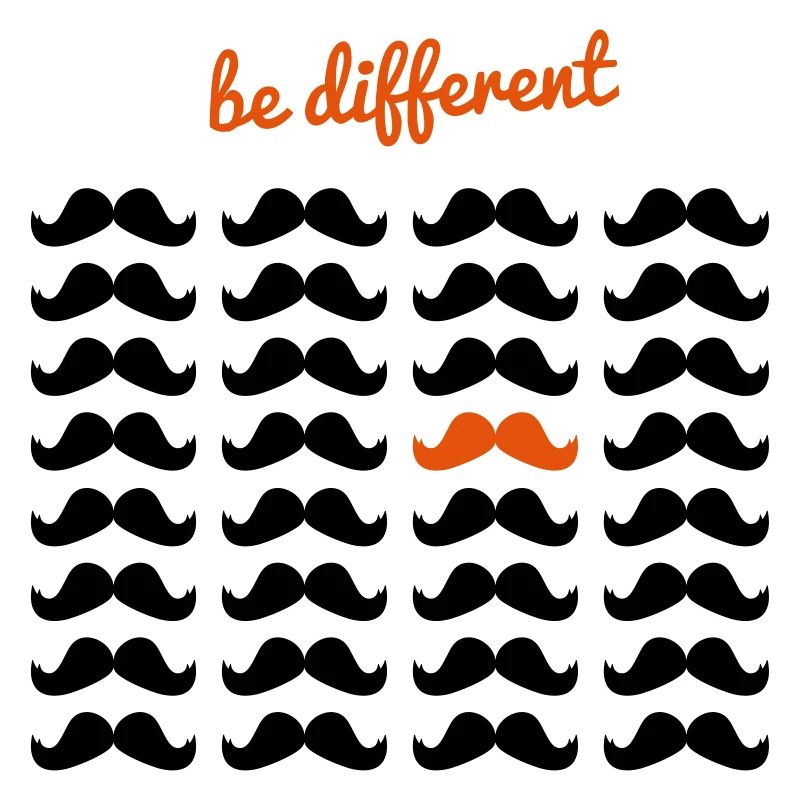 Be Different - Moustaches