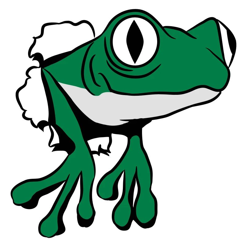 Frosch Loch witzig