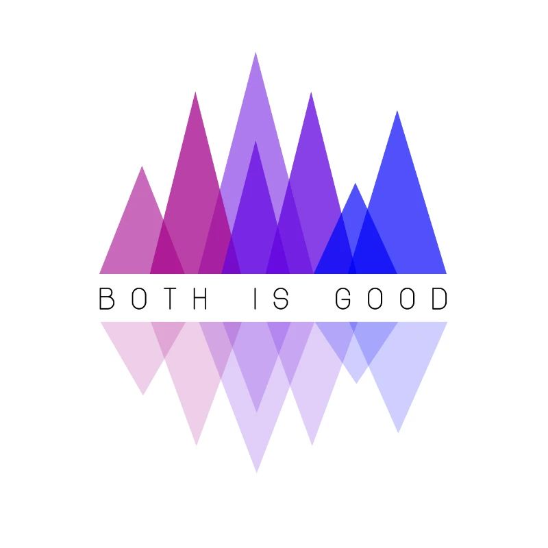 Both is good LGBT Gay Pride Bisexual Geometry