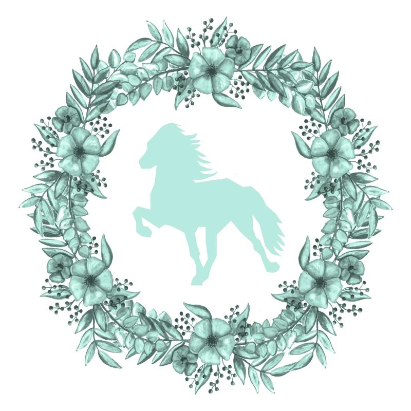 Islandpferd Kranz mint