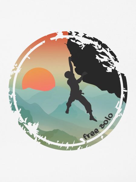 Climber free solo
