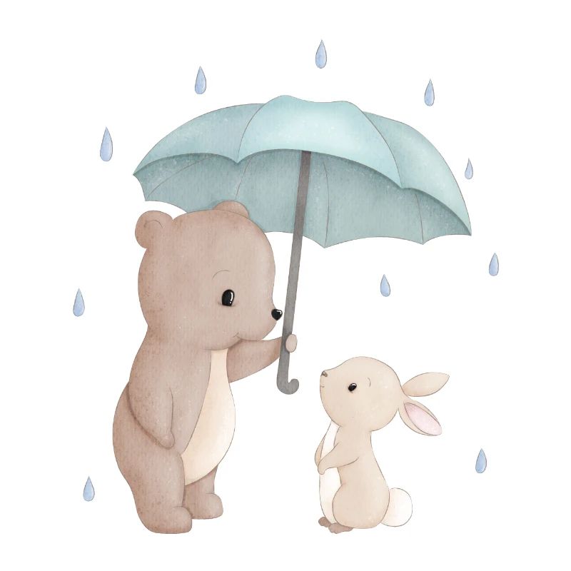 Bär Hase Regenschirm