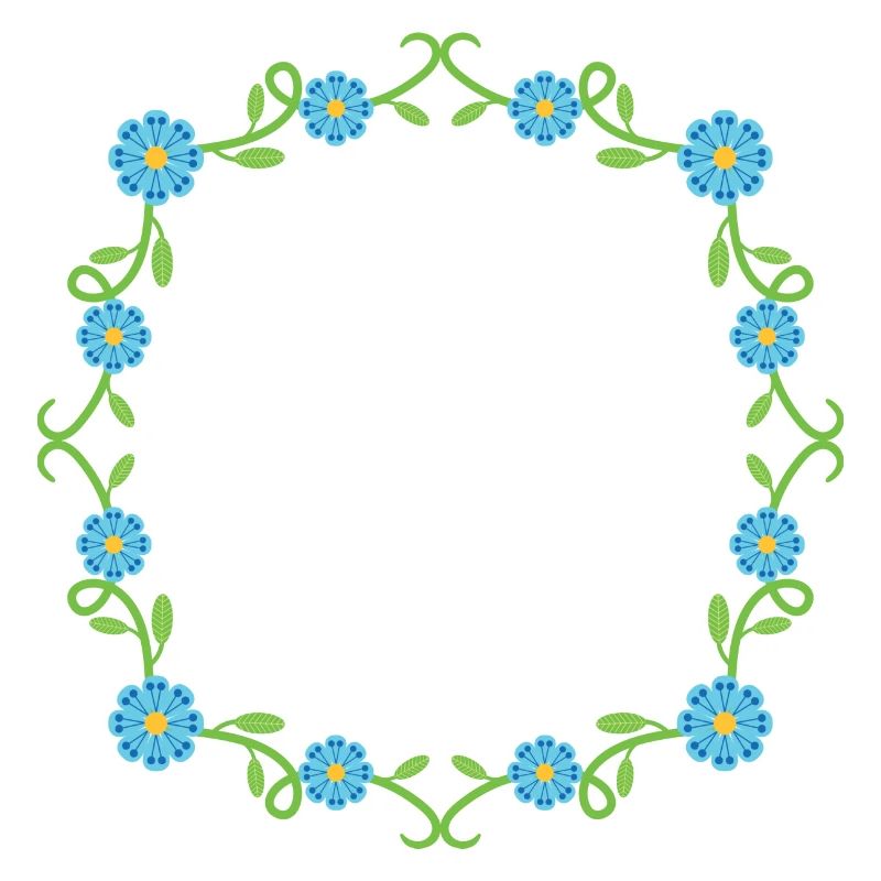 Blumen Kranz Rahmen