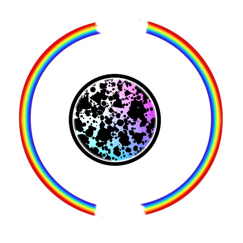 Kaffeetasse mit Regenbogen