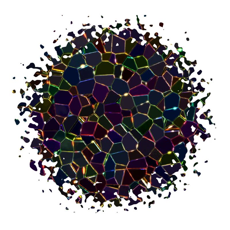Buntes geometrisches Schwarzlichtmuster