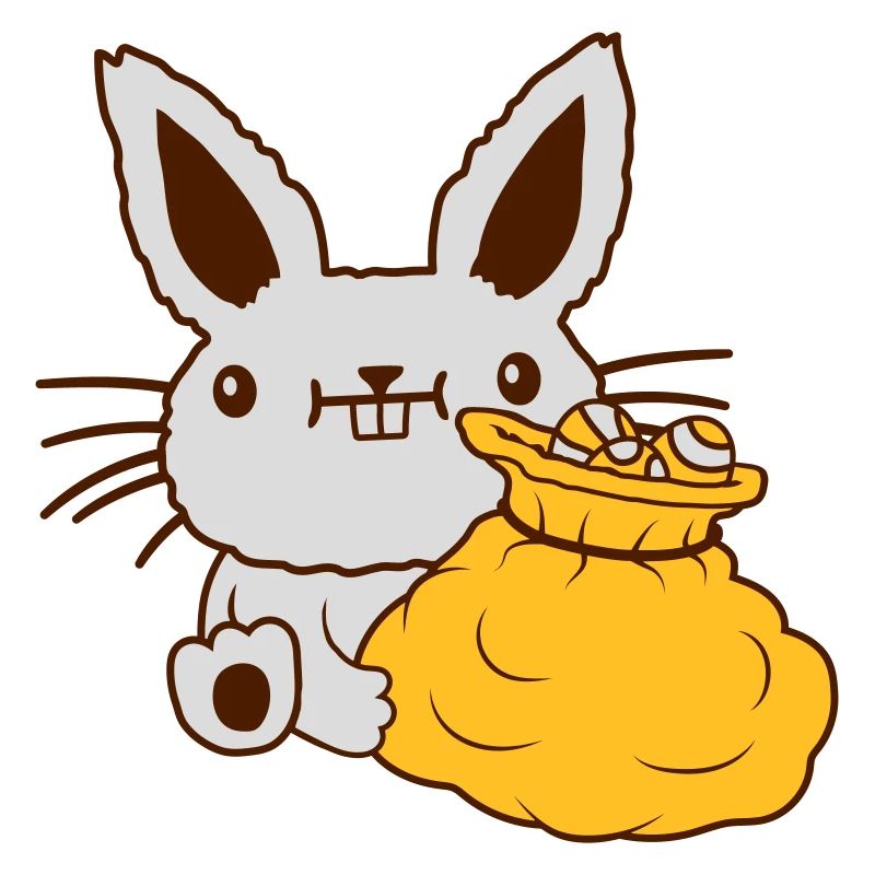 Osterhase großer Eier Sack