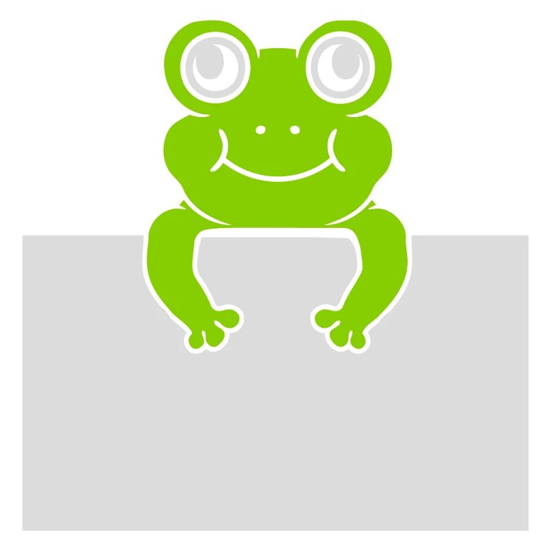 Texte présent Comic Frog