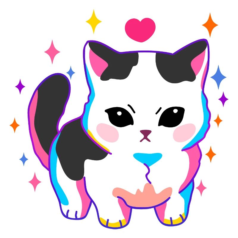 Düstere Katze